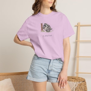 Comfort Colors® Jimothy Raccoon Viral Shirt, Short King Jimothy Tee. Cute Trash Panda Shirt, Famous Seattle Raccoon Shirt, Cute Baby Raccoon image 10