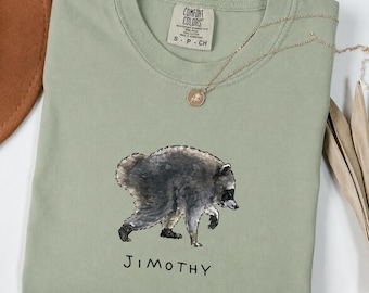 T-shirt Comfort Colors® Jimothy Raccoon Viral, T-shirt du célèbre raton laveur de Seattle, T-shirt court King Jimothy. T-shirt mignon panda des poubelles, bébé raton laveur mignon