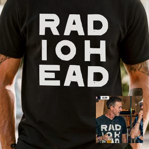 Maillot Comfort Colors® Edward Norton Radi0head Coupe du Monde 2026, T-shirt Semaphore Noir, Tournée européenne Radi0head 2025, T-shirt Ed Norton Noir
