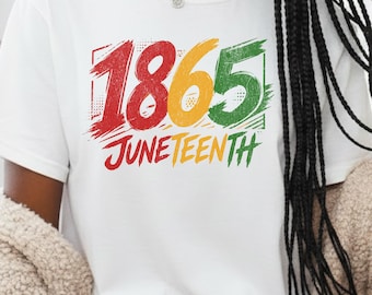 Camiseta retrô Comfort Colors® Juneteenth, Camiseta do Orgulho Afro-Americano, Camiseta Juneteenth 1865, Camiseta da História Negra, Camiseta do Dia da Liberdade