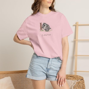Comfort Colors® Jimothy Raccoon Viral Shirt, Short King Jimothy Tee. Cute Trash Panda Shirt, Famous Seattle Raccoon Shirt, Cute Baby Raccoon image 12