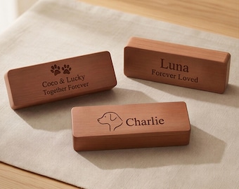 Gepersonaliseerde snorharen aandenkendoos, notenhouten herdenkingsdoos, aangepaste herinneringsdoos huisdier, snorhaarhouder kat, geschenk hond verlies, herdenking huisdier