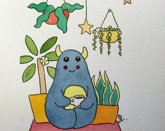 Self isolation monster A5 original