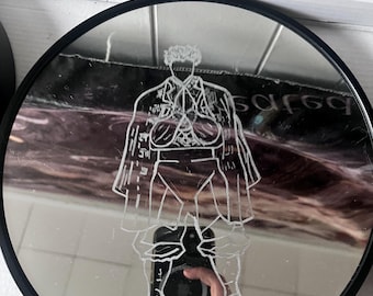 Gyomei Himejima Hand Engraved 12 Mirror