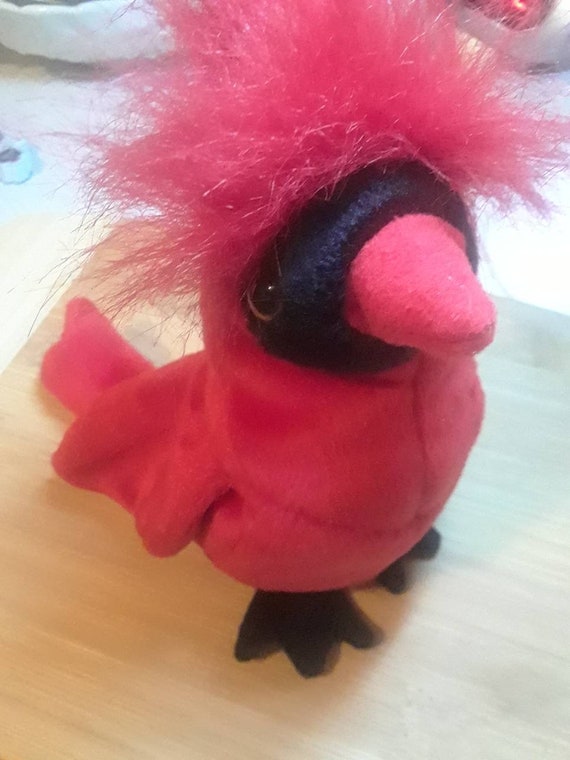 red bird beanie baby