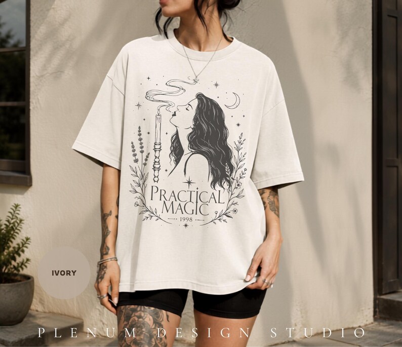 Vintage Practical Magic Tee, Retro Halloween Shirt, Practical Magic 2 Shirt, Sally Gillian Owens Vintage Movie Tee, Witchy Gift for Her image 4