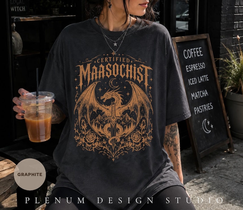 SJM Book Tee, Fantasy Lover Gift, Romantasy Reader Shirt, Sarah J Maas Shirt, Dark Romance, Bookish Gift For Her, ACOTAR, C.C. & T.O.G Merch image 7