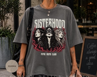 La Hermandad de las Valquirias, Camiseta de ACOTAR, Hermanas Archeron, Merchandising de ACOTAR, Camisetas Comfort Colors para lectores de Romantasy