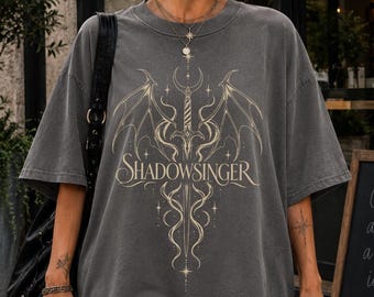 Camiseta Shadowsinger Azriel ACOTAR, regalo para lectores de novelas románticas, camiseta de Sarah J. Maas, camisetas Comfort Colors para fans de SJM, regalo para amantes de los libros