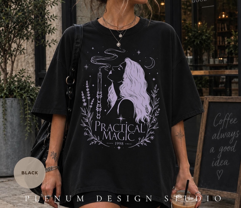 Vintage Practical Magic Tee, Retro Halloween Shirt, Practical Magic 2 Shirt, Sally Gillian Owens Vintage Movie Tee, Witchy Gift for Her image 9