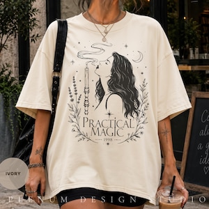 Vintage Practical Magic Tee, Retro Halloween Shirt, Practical Magic 2 Shirt, Sally Gillian Owens Vintage Movie Tee, Witchy Gift for Her image 1