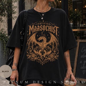SJM Book Tee, Fantasy Lover Gift, Romantasy Reader Shirt, Sarah J Maas Shirt, Dark Romance, Bookish Gift For Her, ACOTAR, C.C. & T.O.G Merch image 4