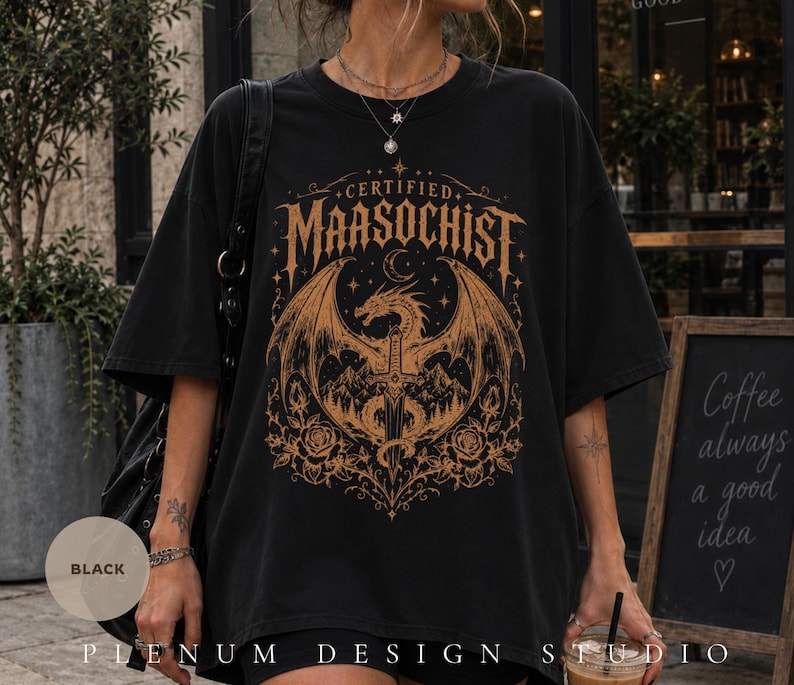 SJM Book Tee, Fantasy Lover Gift, Romantasy Reader Shirt, Sarah J Maas Shirt, Dark Romance, Bookish Gift For Her, ACOTAR, C.C. & T.O.G Merch image 4