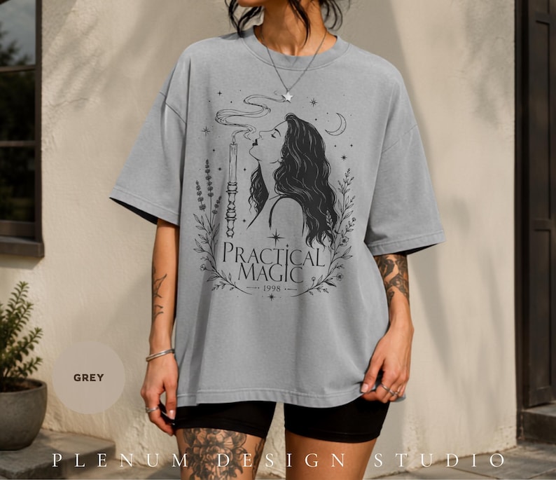 Vintage Practical Magic Tee, Retro Halloween Shirt, Practical Magic 2 Shirt, Sally Gillian Owens Vintage Movie Tee, Witchy Gift for Her image 3