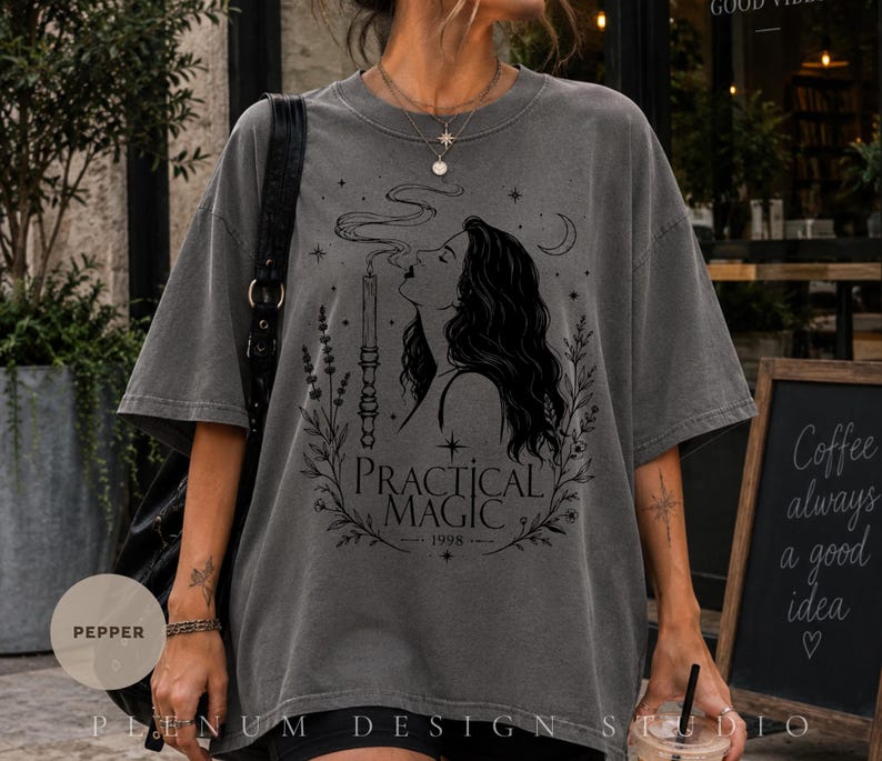 Vintage Practical Magic Tee, Retro Halloween Shirt, Practical Magic 2 Shirt, Sally Gillian Owens Vintage Movie Tee, Witchy Gift for Her image 5