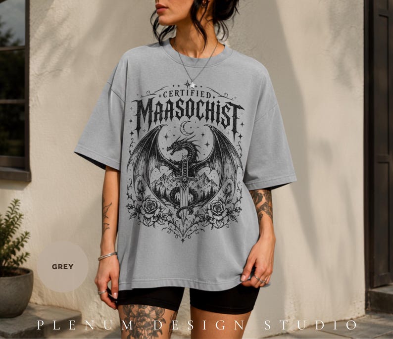 SJM Book Tee, Fantasy Lover Gift, Romantasy Reader Shirt, Sarah J Maas Shirt, Dark Romance, Bookish Gift For Her, ACOTAR, C.C. & T.O.G Merch image 5