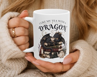 Taza para amantes de los dragones, regalo para lectores de fantasía, ACOTAR, fans de Fourth Wing, regalo divertido para ella, amante del romanticismo, BookTok, regalo para amantes de los libros