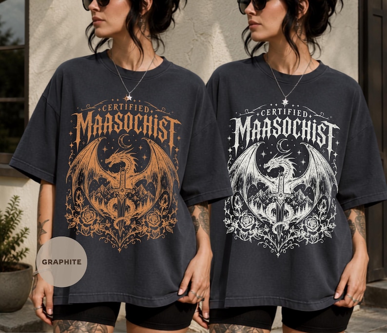 SJM Book Tee, Fantasy Lover Gift, Romantasy Reader Shirt, Sarah J Maas Shirt, Dark Romance, Bookish Gift For Her, ACOTAR, C.C. & T.O.G Merch image 2