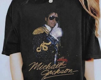 Michael Jackson Vintage T-Shirt, King of Pop Retro Shirt, 80s Music Icon Tee, Michael Jackson Merch