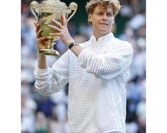 Jannik Sinner Championships Wimbledon White 2026 Jacket