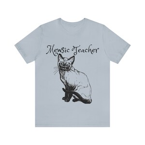Cat Music Teacher Conductor Shirt Unisex Jersey Short Sleeve Tee