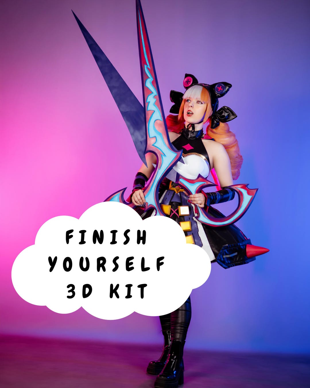 Custom 3D Printed Cosplay Prop Kit - Finish It Yourself - Etsy