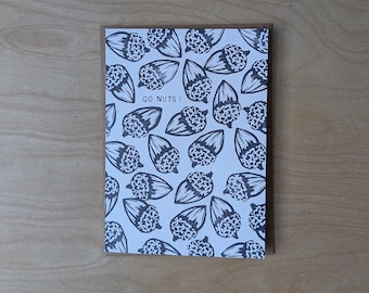 Go Nuts! Rubber Block Card
