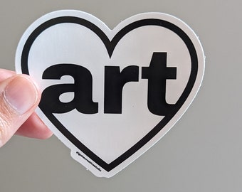 Art Heart Sticker