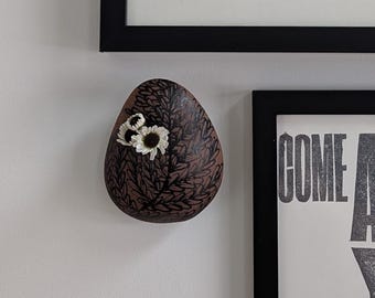 Fern Wall Bud Vase Pocket