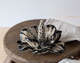 Floral Sculptural Ring Dish Catch all