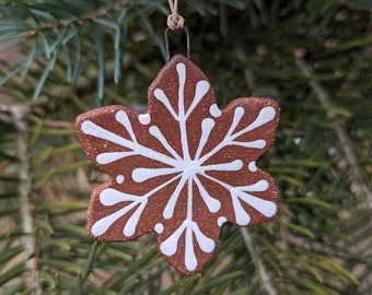 Snowflake "Gingerbread" Ornament