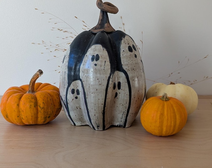 Featured listing image: Handmade Chatting Ghost Pumpkin