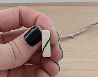 Handmade Modern Hypoallergenic Surgical Steel Epoxied Studs