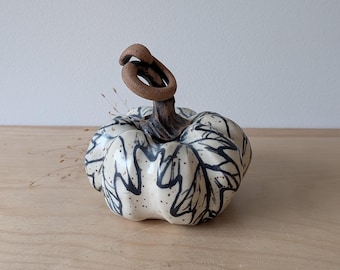 Small Handmade Oak Pumpkin