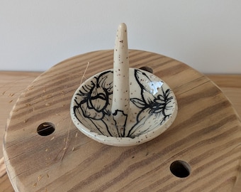 Ring Dish Catch all- Floral