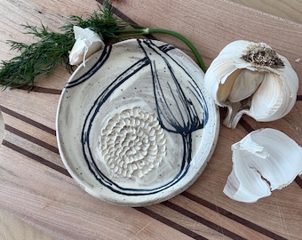 Garlic Rasp- Garlic Scape design
