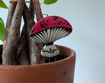 Mushroom Planter Stake