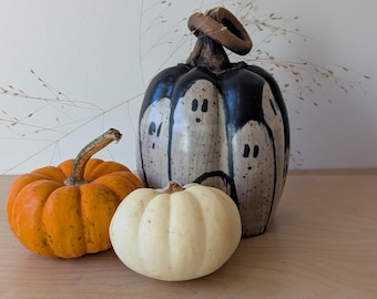 Handmade Chatting Ghost Pumpkin
