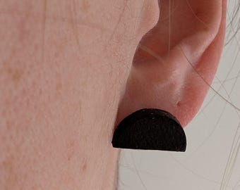 Handmade Modern Hypoallergenic Surgical Steel Epoxied Studs