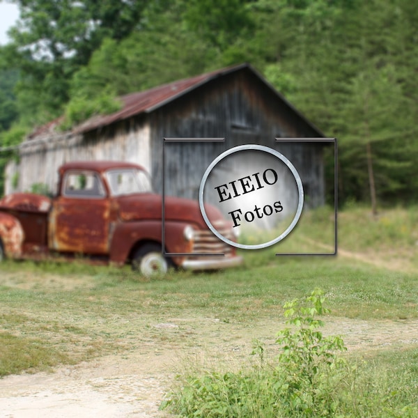 Digital Truck Barn- Photography Background, Photography Prop, Digital Background, Jpeg file, Photoshop, jpeg download, 300 Res