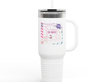 So Sweet Kawaii Characters 40oz Travel Mug | Insulated Tumbler