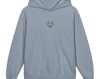Labrador Retriever Hundestickerei Leichtes Kapuzen-Sweatshirt Jugendgrößen | Geschenke für Newborn Sibling