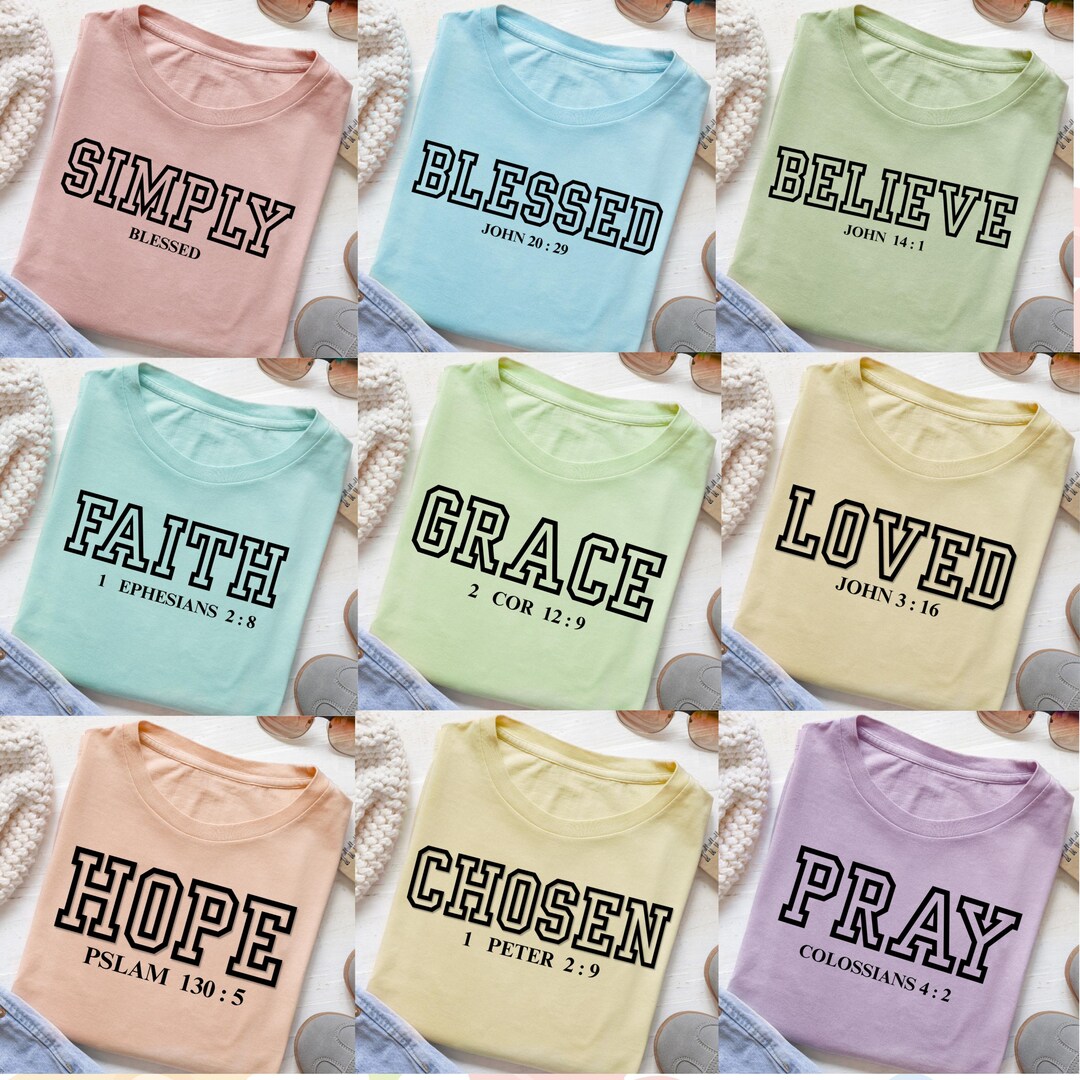 Christian Bible Verse PNG Bundle, Faith Scripture Sublimation (digital ...