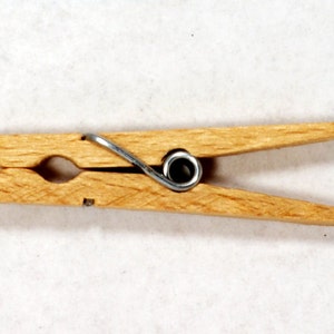 Vintage Small Beechwood Spring Clothespins 100 pieces Forster Brand