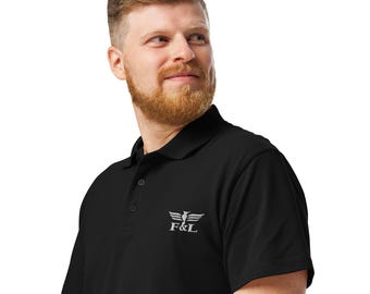 F&L Broderad pikétröja: Unisex bomullsstreetwear, sommarkollektion