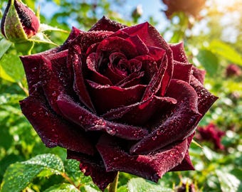 Black Velvet Rose 50 Seeds Rare Heirloom Exotic Blooming Garden Flower Planting Gift