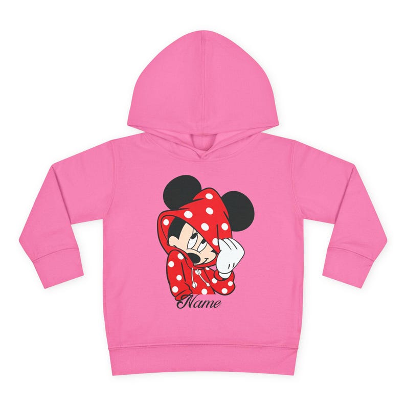 Mickey Mouse Toddler Hoodie | Personalized Name Kids Pullover image 13