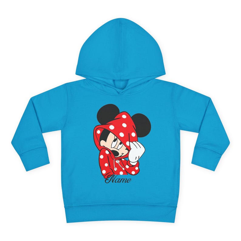 Mickey Mouse Toddler Hoodie | Personalized Name Kids Pullover image 12
