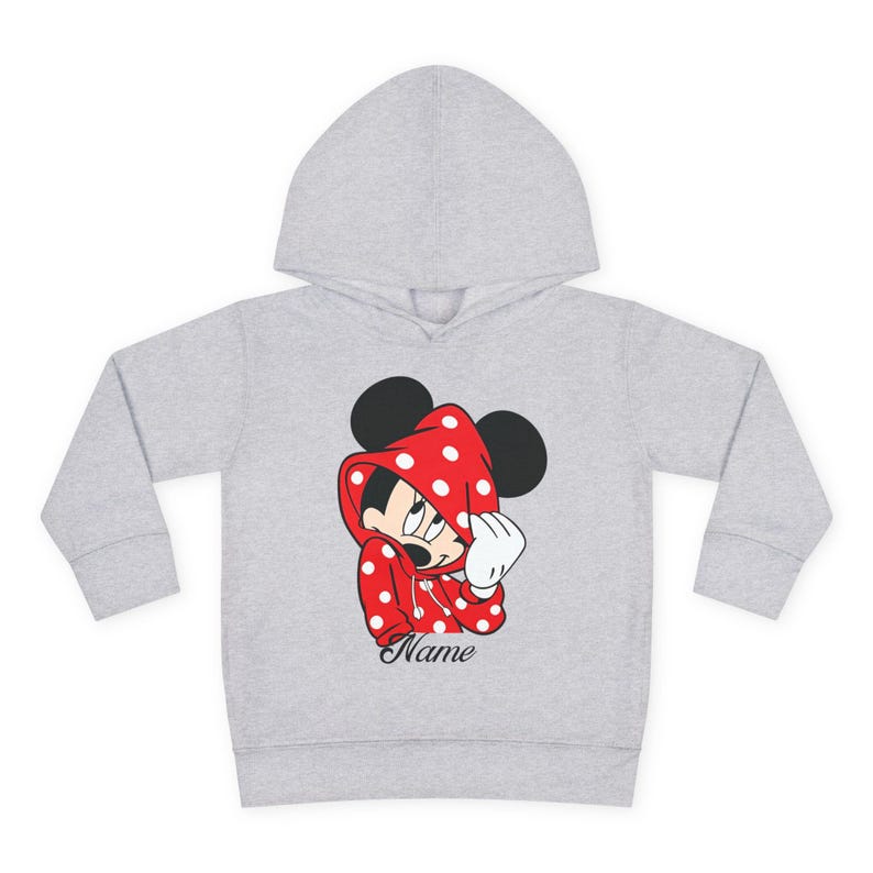 Mickey Mouse Toddler Hoodie | Personalized Name Kids Pullover image 9