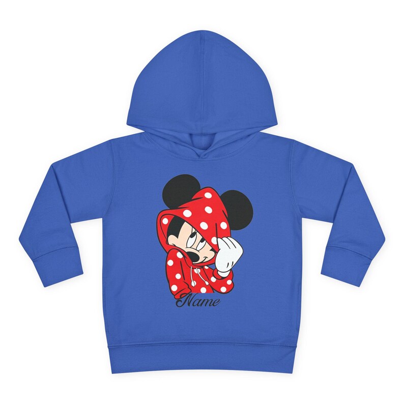 Mickey Mouse Toddler Hoodie | Personalized Name Kids Pullover image 11